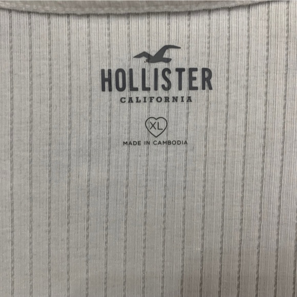 Hollister white tie front long sleeve top size XL - Picture 2 of 3